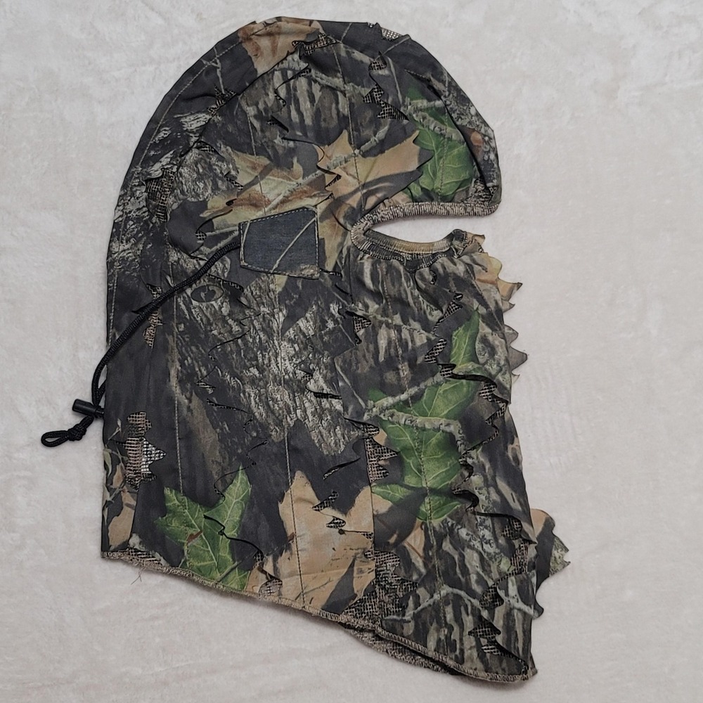 Cabela's Leafy 3D Camo Balaclava Mask Mossy Oak Break-Up Hunting Headcover